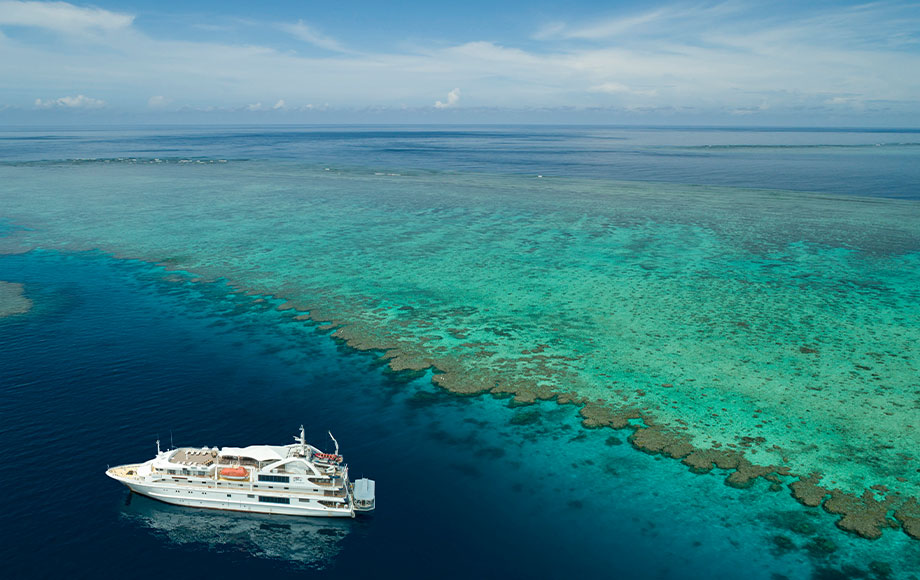 Coral Discoverer at the Great Barrier Reef