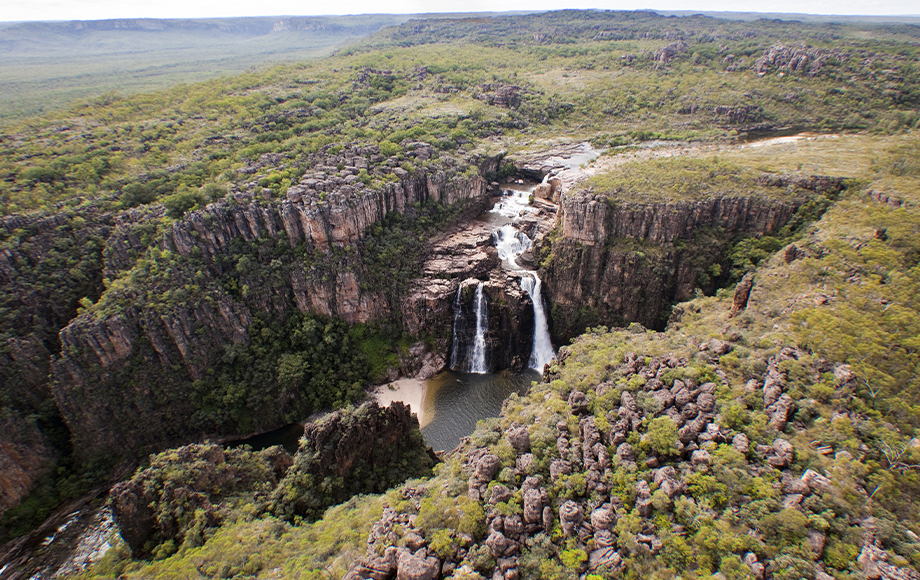 Jim Jim Falls in Kakadu Nation Park Northern Territory